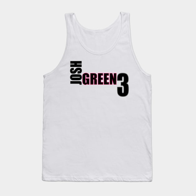 Josh Green '23 black text Tank Top by SteamboatJoe